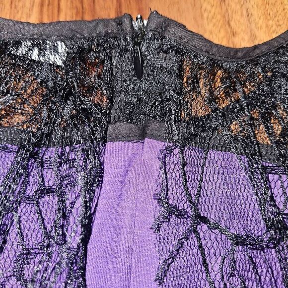 5 For $25 Purple and Black Spiderweb Witch Halloween Costume Baby Size 18 M - Picture 3 of 3